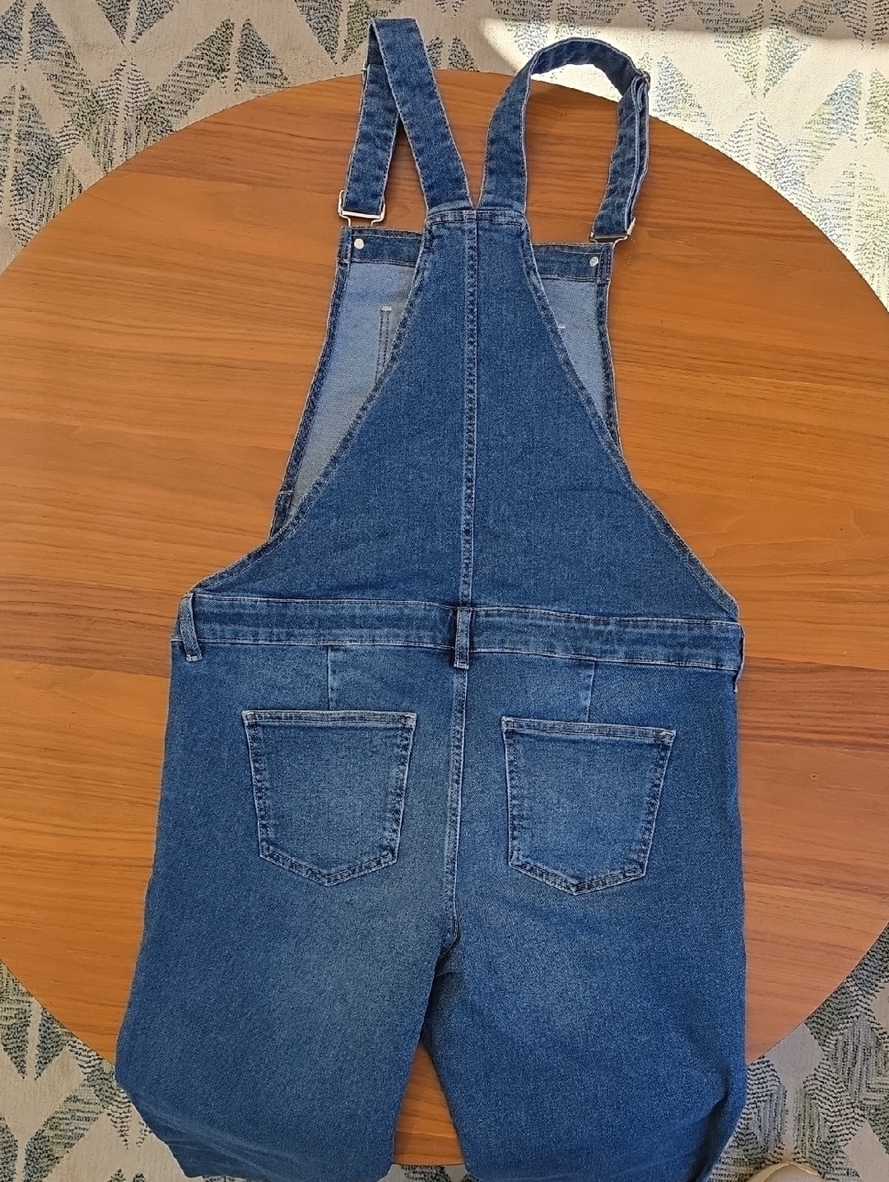 GAP Maternity Blue Denim Women's Overalls with Front Bib Pocket - Picture 3 of 6